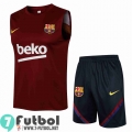 Chandal Futbol sin mangas Barcelona Burdeos + Pantalon PL37 20-21