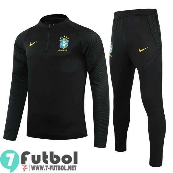 Chandal Futbol Brasil negro + Pantalon TG04 20-21