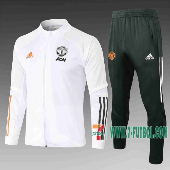 7-Futbol: Manchester United Chaquetas Futbol blanco 20-21 A380