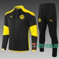 7-Futbol: Dortmund Chaquetas Futbol Negro y amarillo 20-21 A382