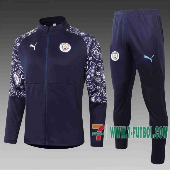 7-Futbol: Manchester City Chaquetas Futbol Azul oscuro 20-21 A383