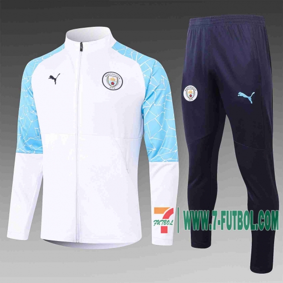 7-Futbol: Manchester City Chaquetas Futbol blanco 20-21 A384