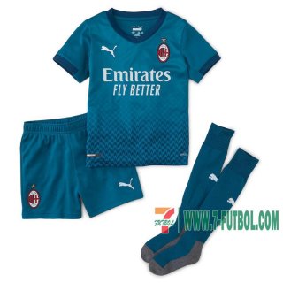 7-Futbol: AC Milan Camiseta Del Tercera Niño 20-21
