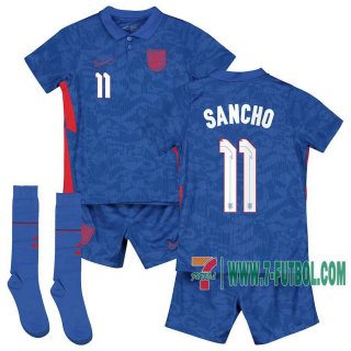 7-Futbol: Argentino Camiseta Del Sancho #11 Segunda Niño 20-21