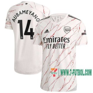 7-Futbol: Arsenal Camiseta Del Aubameyang #14 Segunda 20-21