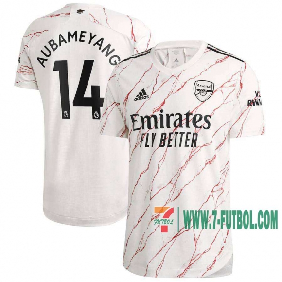 7-Futbol: Arsenal Camiseta Del Aubameyang #14 Segunda 20-21