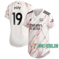 7-Futbol: Arsenal Camiseta Del Pepe #19 Segunda Mujer 20-21
