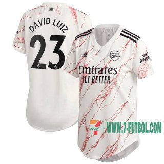 7-Futbol: Arsenal Camiseta Del David Luiz #23 Segunda Mujer 20-21