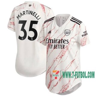7-Futbol: Arsenal Camiseta Del Martinelli #35 Segunda Mujer 20-21