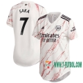 7-Futbol: Arsenal Camiseta Del Saka #7 Segunda Mujer 20-21