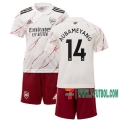 7-Futbol: Arsenal Camiseta Del Aubameyang #14 Segunda Niño 20-21
