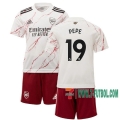 7-Futbol: Arsenal Camiseta Del Pepe #19 Segunda Niño 20-21