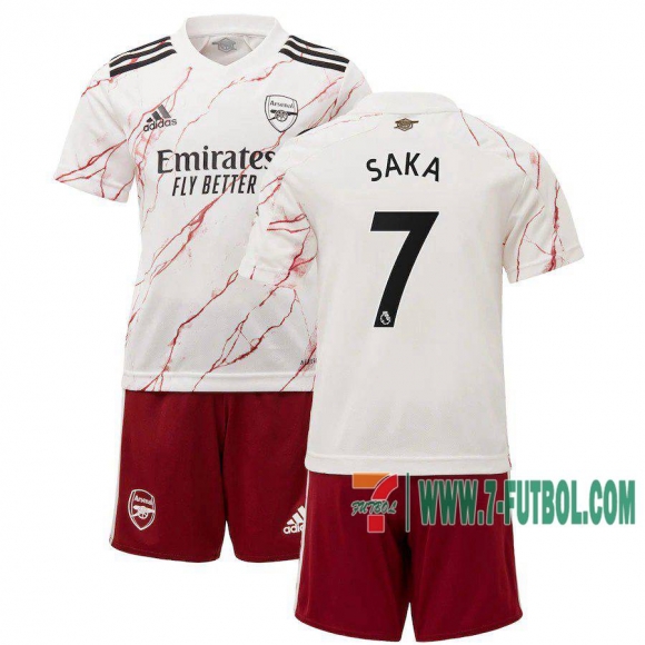 7-Futbol: Arsenal Camiseta Del Saka #7 Segunda Niño 20-21 7-Futbol: Arsenal Camiseta Del Saka #7 Segunda Niño 20-21