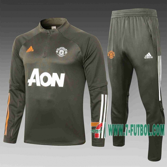 7-Futbol: Manchester United Chandal Futbol Ejercito verde 20-21 B413