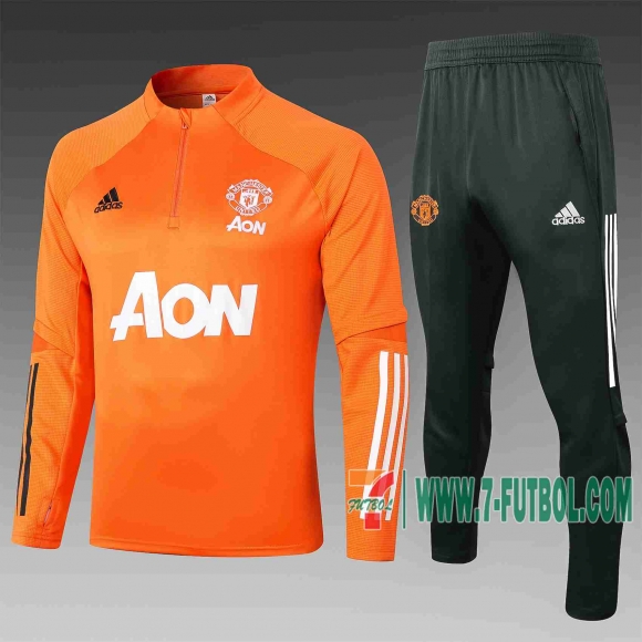 7-Futbol: Manchester United Chandal Futbol naranja 20-21 B418