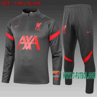 7-Futbol: Liverpool Chandal Futbol Gris oscuro 20-21 B428