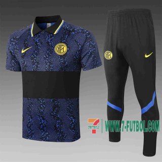 7-Futbol: Inter Milan Polo Futbol Tampografía azul oscuro 20-21 C552