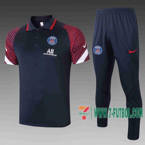 7-Futbol: PSG Polo Futbol Azul oscuro 20-21 C557