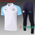 7-Futbol: Manchester City Polo Futbol blanco 20-21 C577