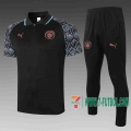 7-Futbol: Manchester City Polo Futbol negro 20-21 C578