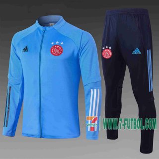 7-Futbol: Ajax Chandal Futbol - Chaquetas Niño Azul claro 20-21 E463