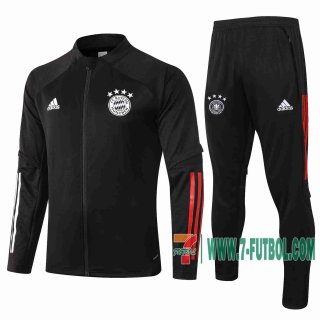 7-Futbol: Bayern Munich Chandal Futbol - Chaquetas Niño negro 20-21 E474