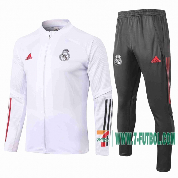 7-Futbol: Real Madrid Chandal Futbol - Chaquetas Niño blanco 20-21 E496