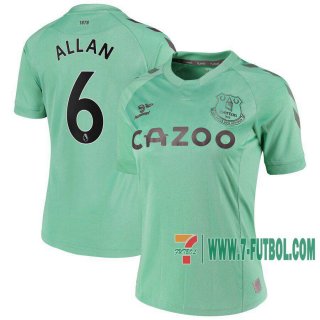 7-Futbol: Everton Camiseta Del Allan #6 Tercera Mujer 20-21