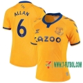 7-Futbol: Everton Camiseta Del Allan #6 Segunda Mujer 20-21