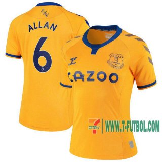 7-Futbol: Everton Camiseta Del Allan #6 Segunda Mujer 20-21