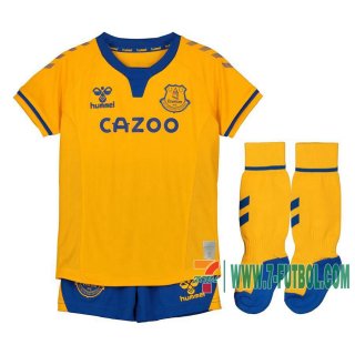 7-Futbol: Everton Camiseta Del Segunda Niño 20-21