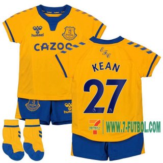7-Futbol: Everton Camiseta Del Kean #27 Segunda Niño 20-21