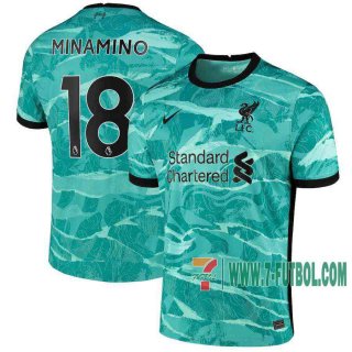 7-Futbol: Liverpool Camiseta Del Minamino #18 Segunda 20-21