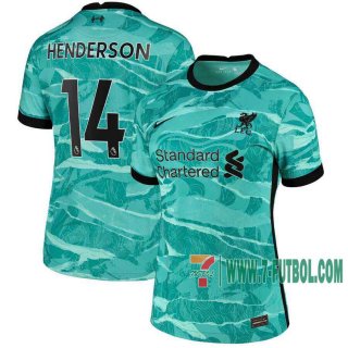 7-Futbol: Liverpool Camiseta Del Henderson #14 Segunda Mujer 20-21