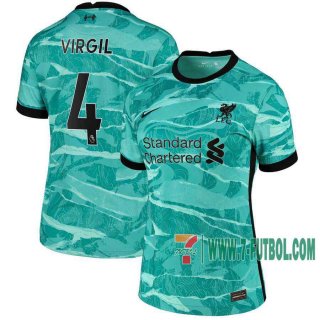 7-Futbol: Liverpool Camiseta Del Virgil #4 Segunda Mujer 20-21