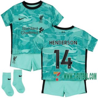 7-Futbol: Liverpool Camiseta Del Henderson #14 Segunda Niño 20-21