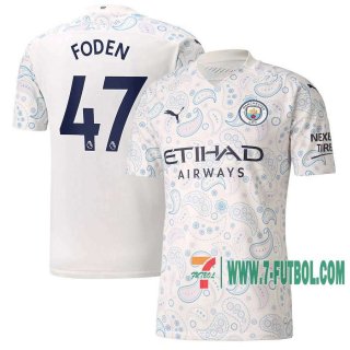 7-Futbol: Manchester City Camiseta Del Foden #47 Tercera 20-21