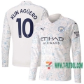 7-Futbol: Manchester City Camiseta Del Kun Agüero #10 Tercera Manga Largas 20-21