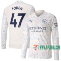 7-Futbol: Manchester City Camiseta Del Foden #47 Tercera Manga Largas 20-21