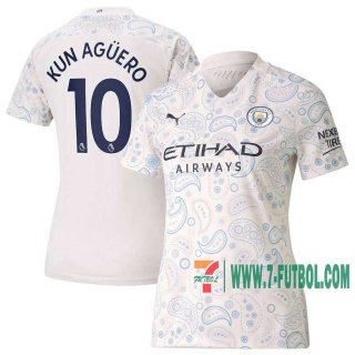 7-Futbol: Manchester City Camiseta Del Kun Agüero #10 Tercera Mujer 20-21
