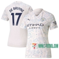 7-Futbol: Manchester City Camiseta Del De Bruyne #17 Tercera Mujer 20-21