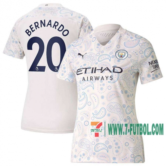 7-Futbol: Manchester City Camiseta Del Bernardo #20 Tercera Mujer 20-21