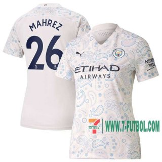 7-Futbol: Manchester City Camiseta Del Mahrez #26 Tercera Mujer 20-21