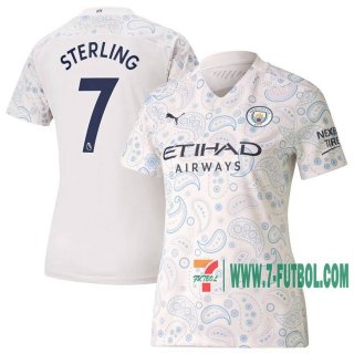 7-Futbol: Manchester City Camiseta Del Sterling #7 Tercera Mujer 20-21