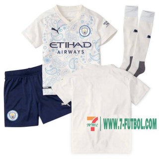 7-Futbol: Manchester City Camiseta Del Tercera Niño 20-21