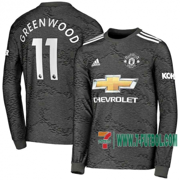 7-Futbol: Manchester United Camiseta Del Greenwood 11 Segunda Manga Largas 20-21