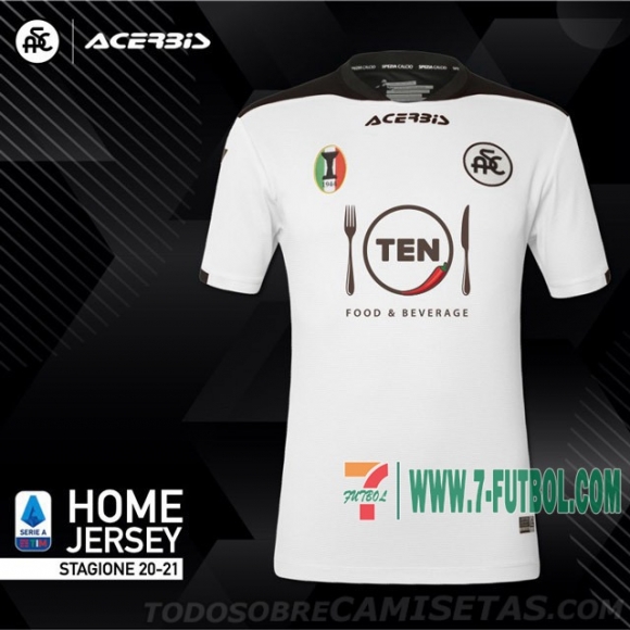 7-Futbol: Spezia Calcio Camiseta Del Primera 20-21
