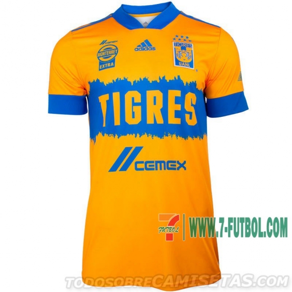 7-Futbol: Tigres UANL Camiseta Del Primera 20-21