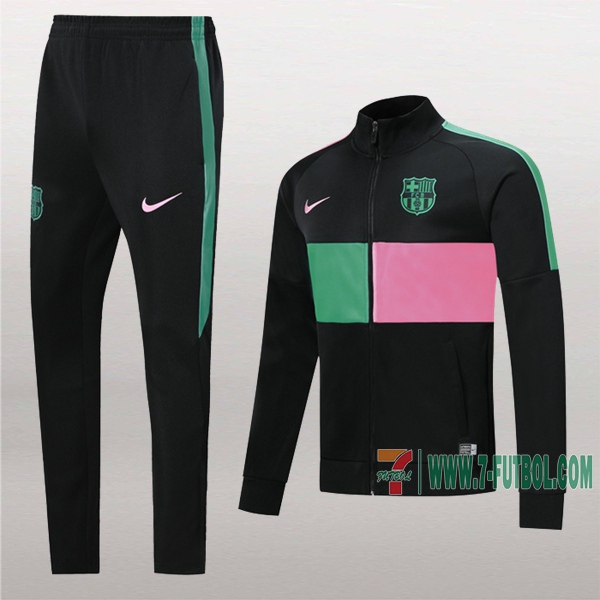 Original Chaquetas De Chandals Nueva Del Negra Verde Rosa Barata Full-Zip 19/20