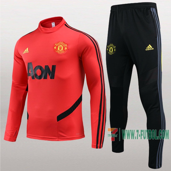 Mejores Sudaderas De Chandals Futbol Del Man United Roja Barata 2019 20